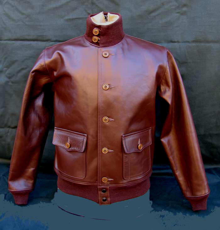 A-1 Horsehide Leather Flight Jacket Vintage Militaria