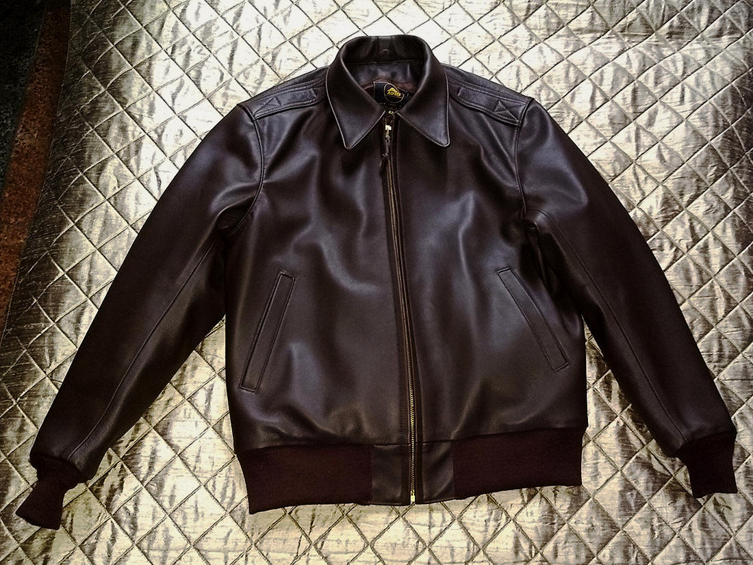  A-2 Commercial Horsehide Leather Flight Jacket 1940s 1950s