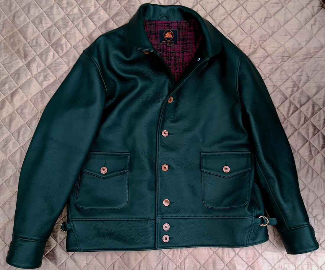 1930s American Deerskin Leather Jacket Vintage Hyde Corp.