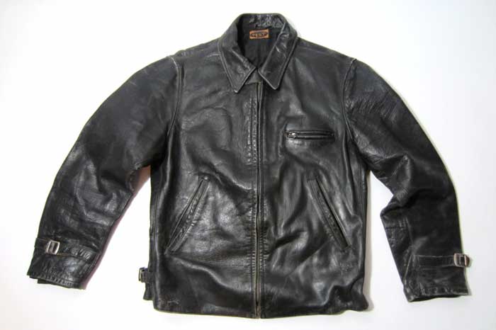 Test 1930s Vintage Horsehide Motorcycle Jacket