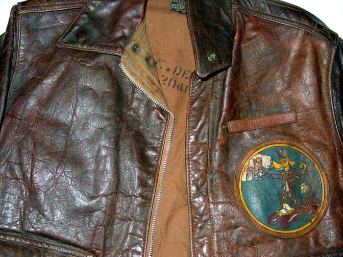 Original A-2 Flight Jacket, 2nd Eagle Squadron, copyright Lost Worlds ...