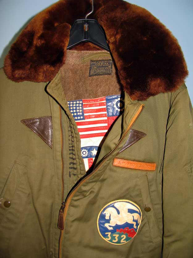 Original WWII CBI B15-A FlightJacket 332nd Troup Carrier Squadron