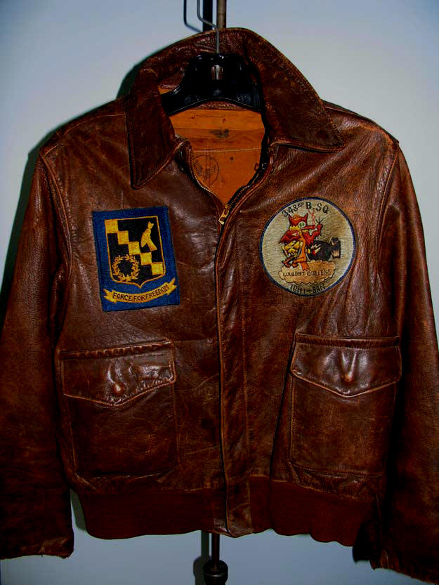 A-2 Flight Jacket 343rd Bombardment Squadron 98th Bombardment Group