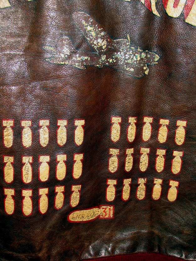 Original A-2 Flight Jacket 31 Missions Painting