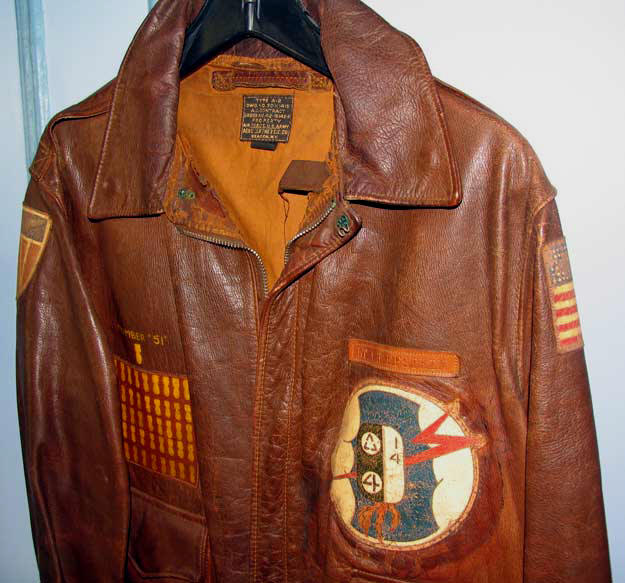 720th Bombardment Squadron, 450th Bombardment Group Original A-2 Horsehide Flight Jacket