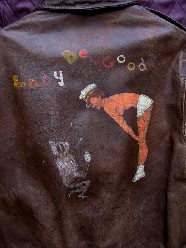 M.L. Levye Lady Be Good, 851st Bombardment Squadron, 490th Bombardment Group Original A-2 Horsehide Flight Jacket