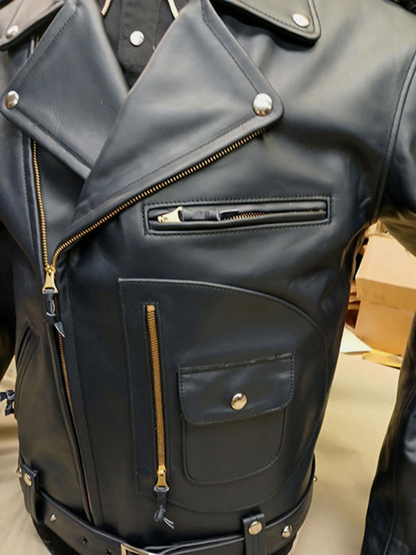 BUCO NAVY HORSEHIDE MOTORCYCLE JACKET