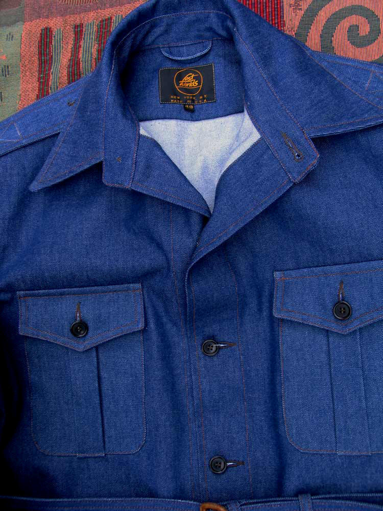 Denim Safari Bush Jacket. Willis & Geiger, Abercrombie and Fitch