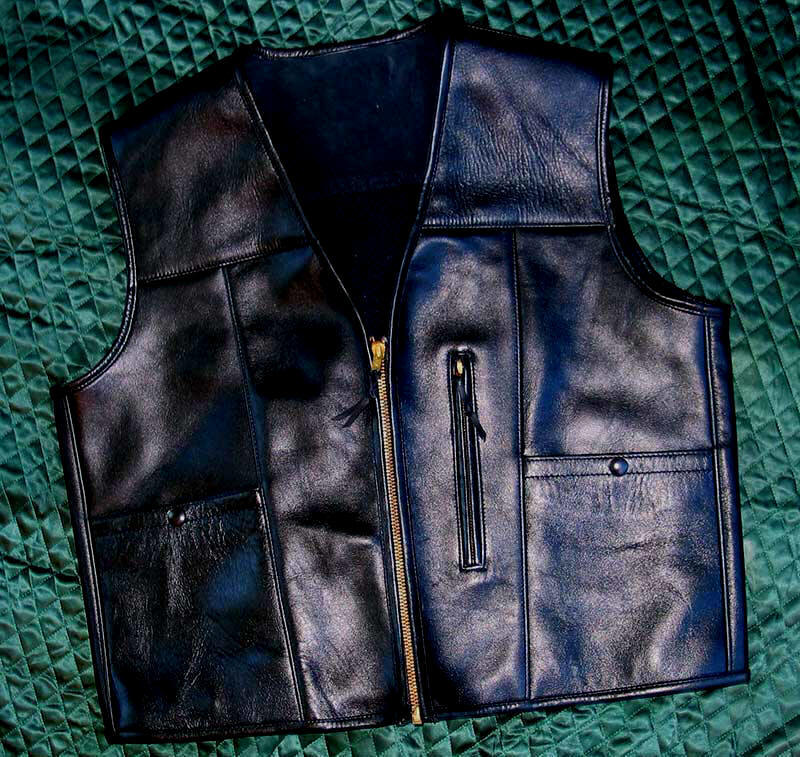 Vintage Horsehide Motorcycle Vest