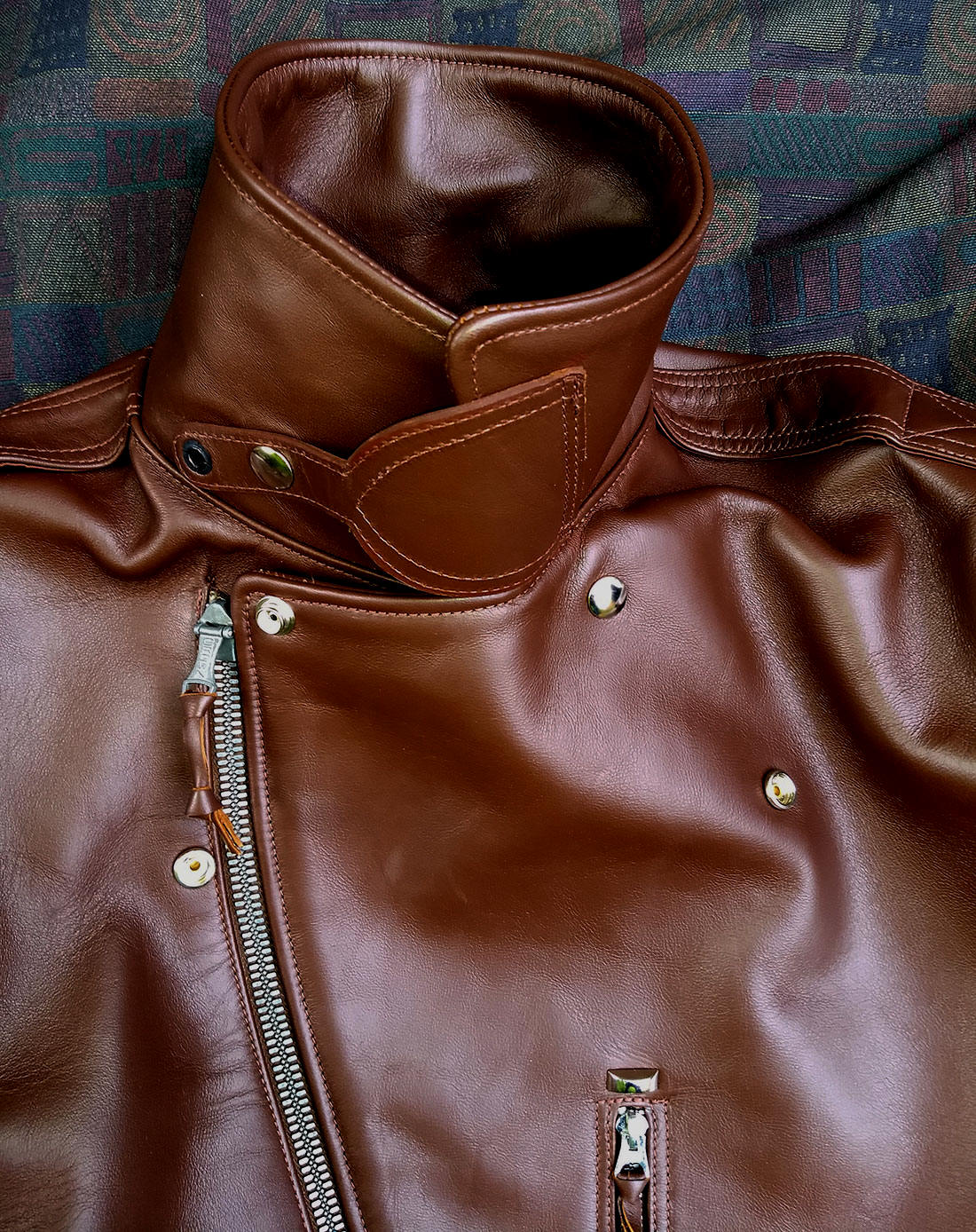 Custom 1942 Vintage Beck Leathertogs Horsehide Motorcycle Jacket