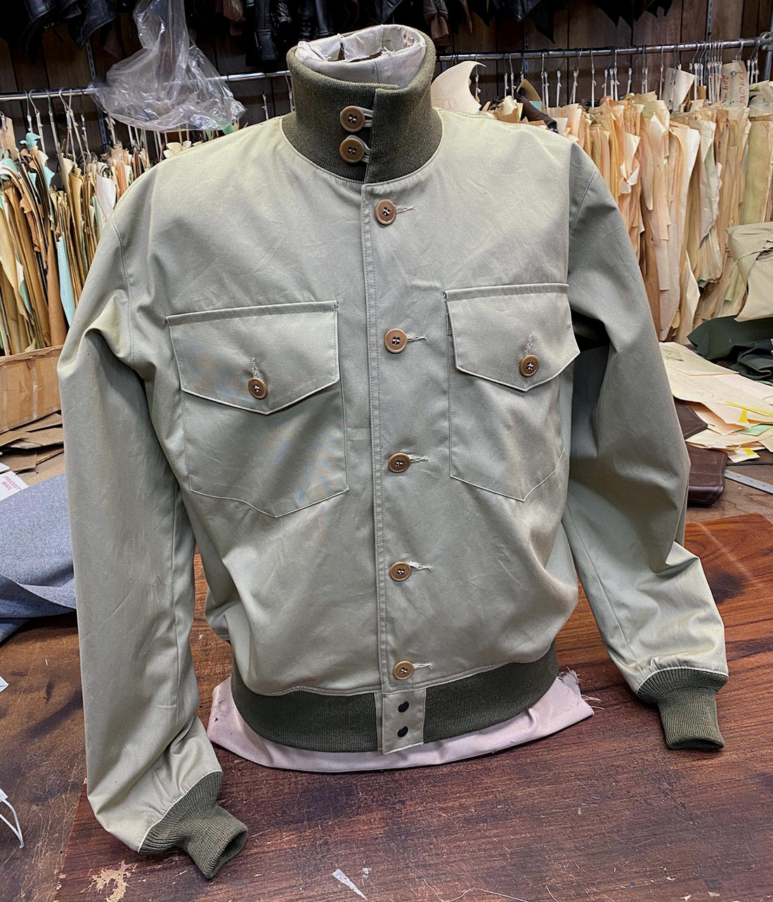 Vintage 1930s Bush Poplin Cotton Flight Jacket Lost Worlds USA