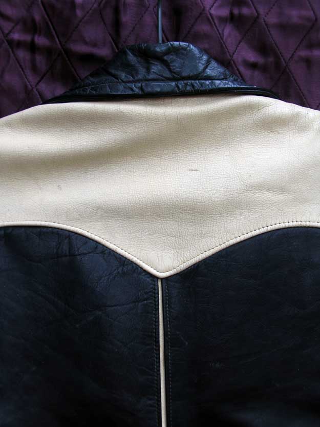 Original 1950s Two-Tone Horsehide Motorcycle Jacket