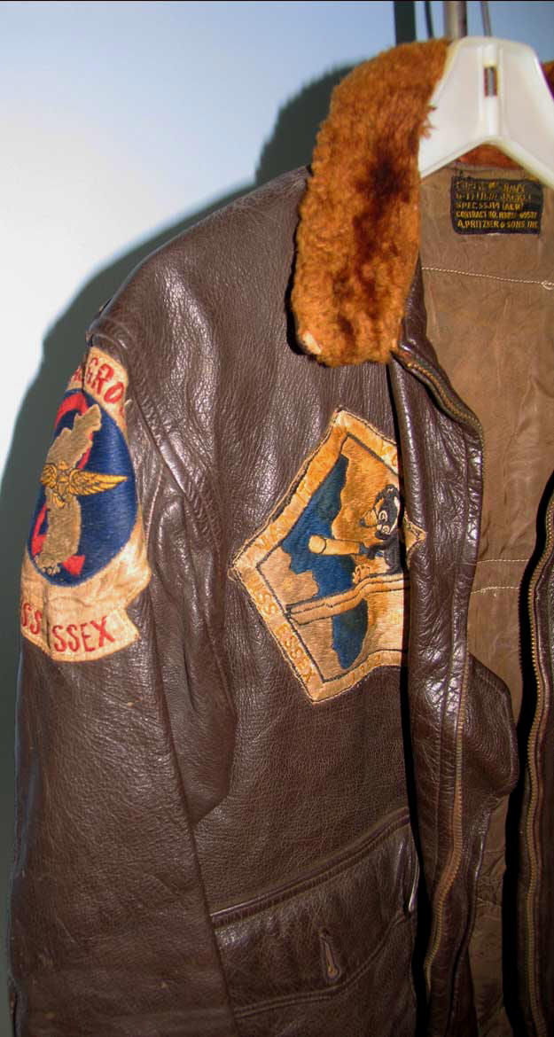 Original G-1 Flight Jacket Korean War VC-35 Detachment Fox CV-33 Air Task Group Two