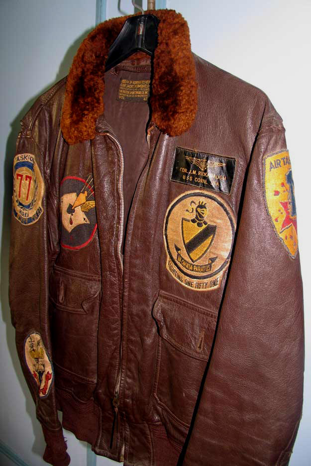 Rickabaugh Original G-1 Flight Jacket Korean War VF-151 USS BOXER  Air Task Group One