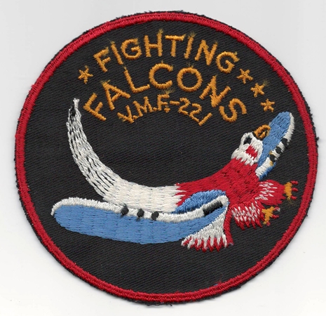 USMC WWII VMF-221 ORIGINAL SQUADRON PATCH