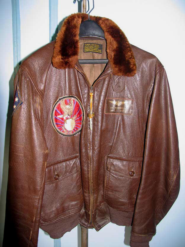 Korean War G-1 Flight Jacket VMJ-1 Captain James Parciarelli USMC