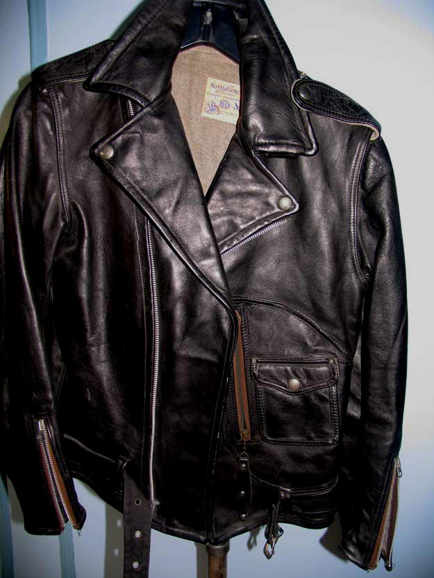 Custom horsehide 1940s Northeaster Flying Togs Motorcycle Jacket